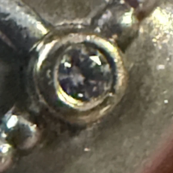 Authentic PANDORA PURSE Silver W/  CZ CLIP 14K YELLOW GOLD - Picture 4 of 5